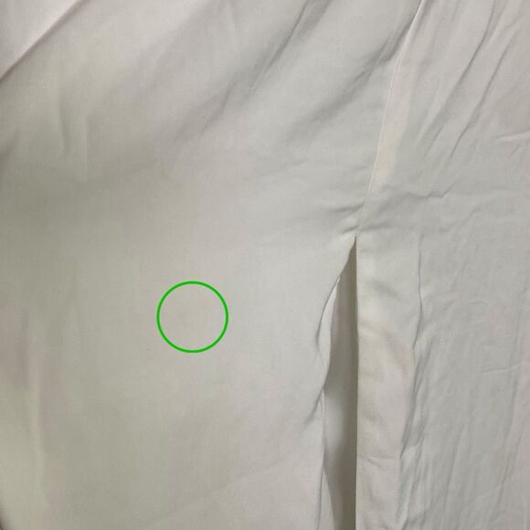 Lulus Maxi Skirt Womens M White Side Slit Lined Minimalist Formal High Rise - Picture 8 of 14